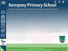 Tablet Screenshot of kempseyprimary.net